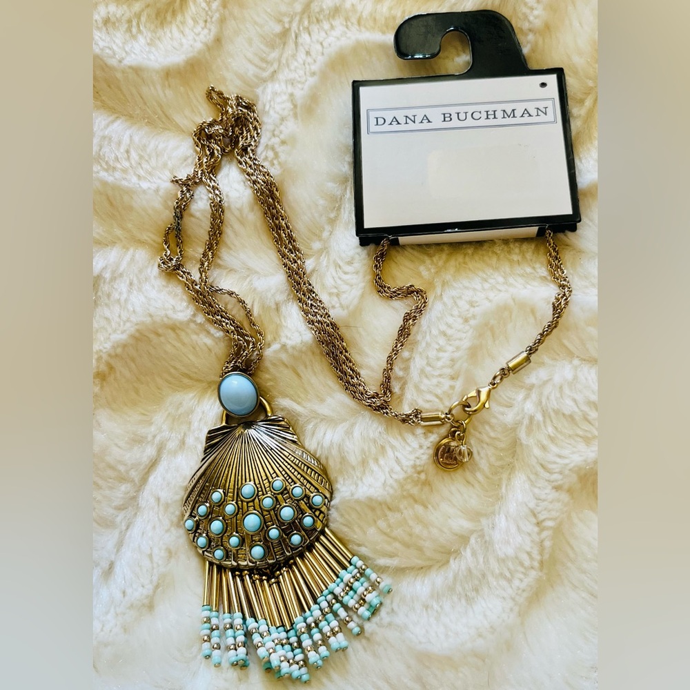 Dana Buchman Gold and Turquoise Necklace